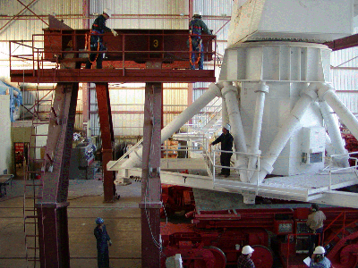 Moving the antenna on to the support structure